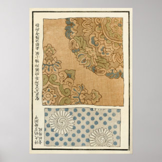 1871 Chinese Qing-dynastie vintage afdruk Poster