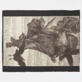 1871 Odin, Noordse God van Wisdom Fleece Deken (Voorkant (Horizontaal))
