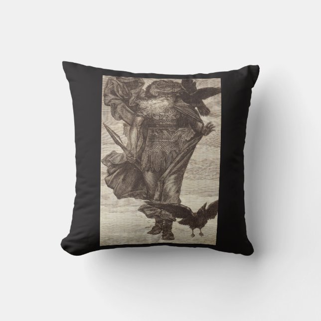 1871 Odin, Noordse God van Wisdom Kussen (Voorkant)