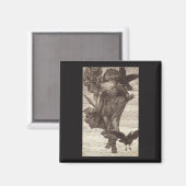 1871 Odin, Noordse God van Wisdom Magneet (Voorkant / Achterkant)