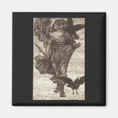 1871 Odin, Noordse God van Wisdom Magneet (Voorkant)