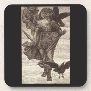 1871 Odin, Noordse God van Wisdom Onderzetter