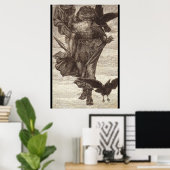 1871 Odin, Noordse God van Wisdom Poster (Thuiskantoor)