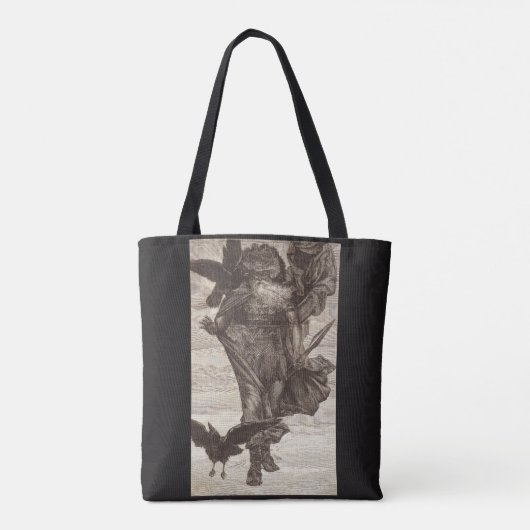 1871 Odin, Noordse God van Wisdom Tote Bag (Achterkant)