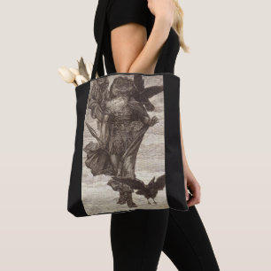 1871 Odin, Noordse God van Wisdom Tote Bag