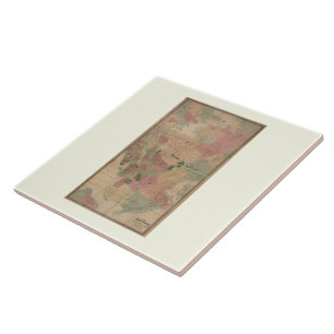  1872 Brooklyn Map - New York City, Queens Tegeltje