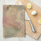  1872 Brooklyn Map - New York City, Queens Theedoek (Quarter Fold)