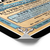 1872 Iowa Nebraska Land Sale Poster (Hoek)