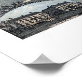 1873 Austin, TX Bird's Eye Uitzicht Panorama Poster (Hoek)