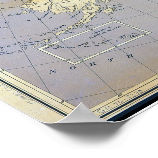 1873 Kaart van de Verenigde Staten van Amerika Poster (Hoek)