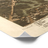 1873 Norfolk Portsmouth VA BirdsEye Panoramic Map Poster (Hoek)
