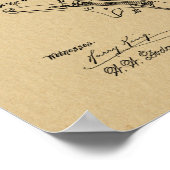 1873 Pistool Revolver Patent Art Drawing Print (Hoek)