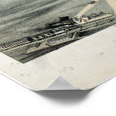 1873 Waco, TX Birds Eye Uitzicht Panoramic Map Poster (Hoek)