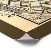 1874 Brooklyn City Railroad Company Route Map Poster (Hoek)