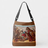 1874 De koningin van de leeuw Crossbody Tas (Voorkant)