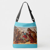 1874 De koningin van de leeuw Crossbody Tas (Voorkant)