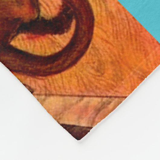 1874 De koningin van de leeuw Fleece Deken (Hoek)