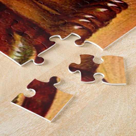 1874 De koningin van de leeuw Legpuzzel (Zijkant)