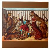 1874 De koningin van de leeuw Tegeltje (Voorkant)