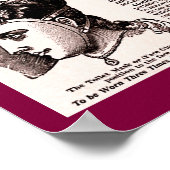 1875  Beauty Aid: Toilet Mask of Face Glove Poster (Hoek)