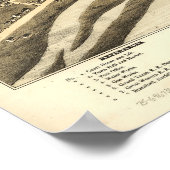1875 Brantford, Ontario Bird's Eye Panoramic Map Poster (Hoek)