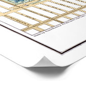 1875 Hinrichs' Guide Map of Central Park Poster (Hoek)