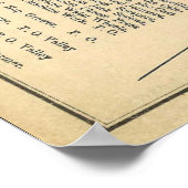 1875 Kaart van Stockbridge Poster (Hoek)