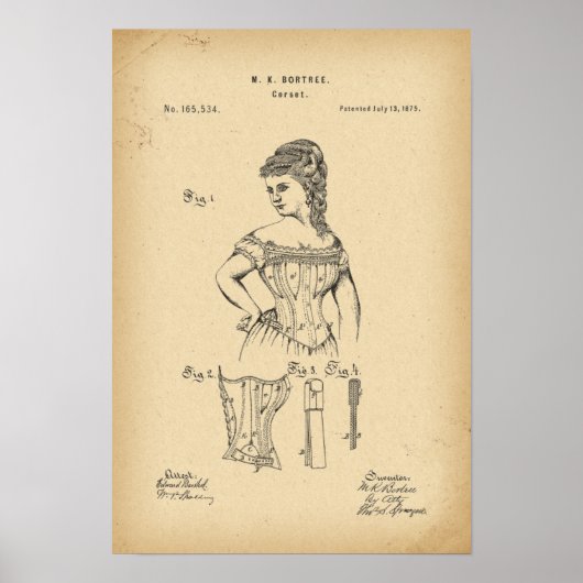 1875 Patentcorset Poster (Voorkant)