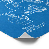 1875 Pistool Revolver Patent Art Drawing Print (Hoek)