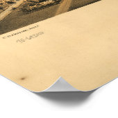 1875 San Jose, CA Birds Eye Uitzicht Panoramic Map Poster (Hoek)