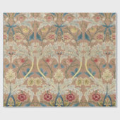 1875  William Morris Floral Embroidery Cadeaupapier (Vlak)