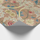 1875  William Morris Floral Embroidery Cadeaupapier (Hoek)