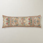 1875  William Morris Floral Embroidery Lichaamskussen (Voorkant)