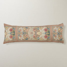 1875  William Morris Floral Embroidery Lichaamskussen