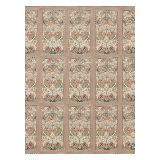 1875  William Morris Floral Embroidery Tafelkleed (Voorkant)