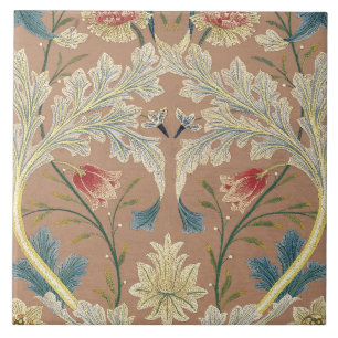 1875  William Morris Floral Embroidery Tegeltje