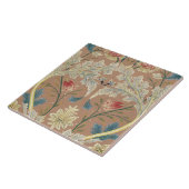 1875  William Morris Floral Embroidery Tegeltje (Zijkant)