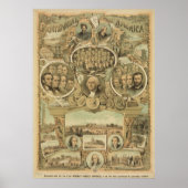 1876 Centennial America United States Independence Poster (Voorkant)