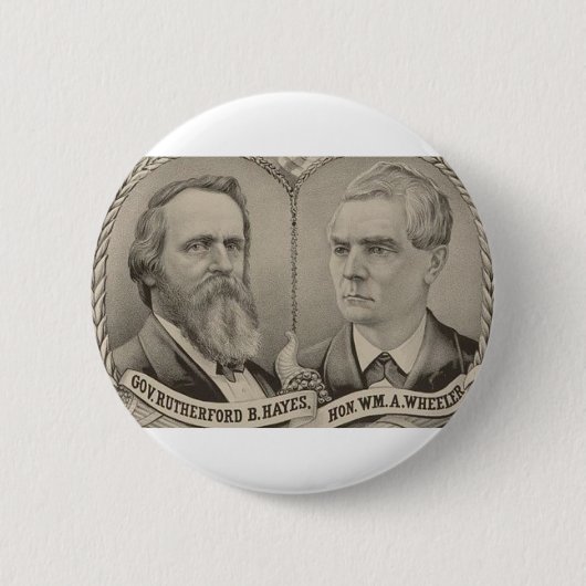1876 Hays - Wheeler Ronde Button 5,7 Cm (Voorkant)