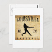 1876 Louisville Kentucky Baseball Briefkaart (Voorkant / Achterkant)
