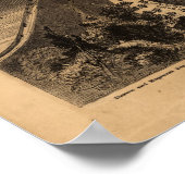 1876 Philadelphia, PA BALLOON Uitzicht Panorama Poster (Hoek)