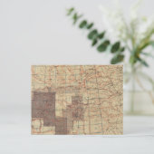 1876 Voortgangskaart van de Amerikaanse geografisc Briefkaart (Staand voorkant)