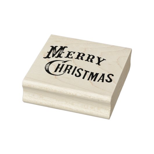 1876 Vrolijk kerstfeest Rubberstempel (Stempel)