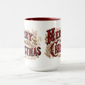 1876 Vrolijk Kerstgoud Mok (Midden)