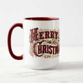 1876 Vrolijk Kerstgoud Mok (Links)