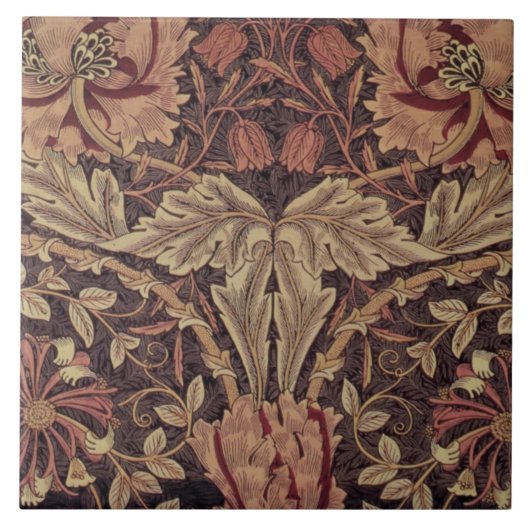 1876  William Morris Honeysuckle Tegeltje (Voorkant)