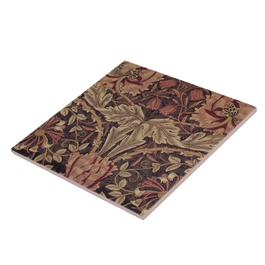 1876  William Morris Honeysuckle Tegeltje (Zijkant)