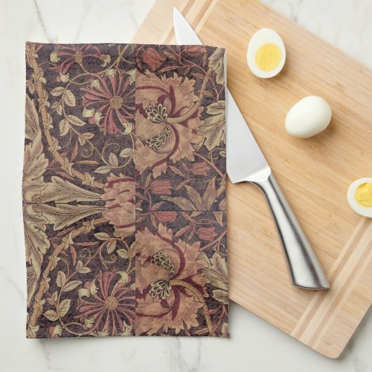 1876 William Morris Honeysuckle Theedoek (Quarter Fold)