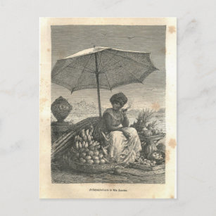1877 Afdrukken Rio Janeiro, Aarde en zijn volken Briefkaart