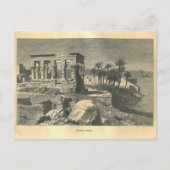 1877 Afdruktempel van Philae, The Earth en zijn Pe Briefkaart (Voorkant)